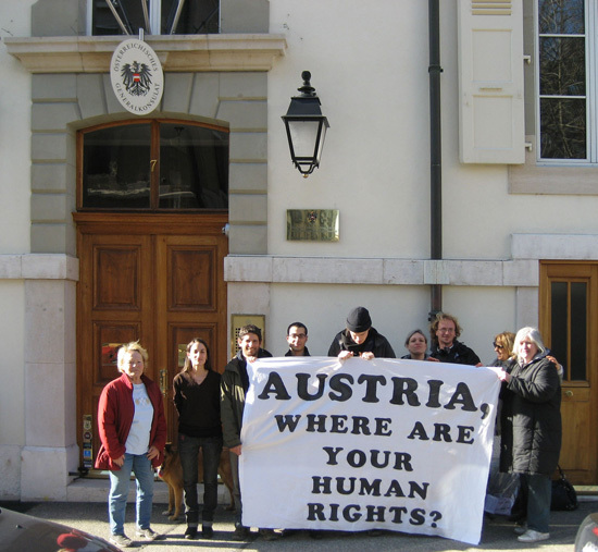 Demonstration in Genf